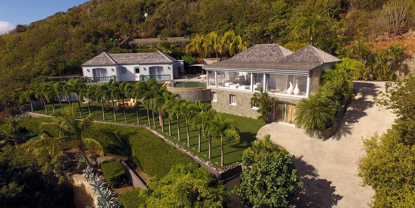 Saint-Barthélemy - Villa sur les hauteurs de la côte sauvage